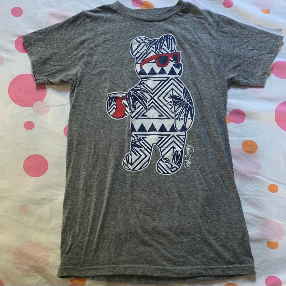 PacSun riot society bear solo cup tee shirt